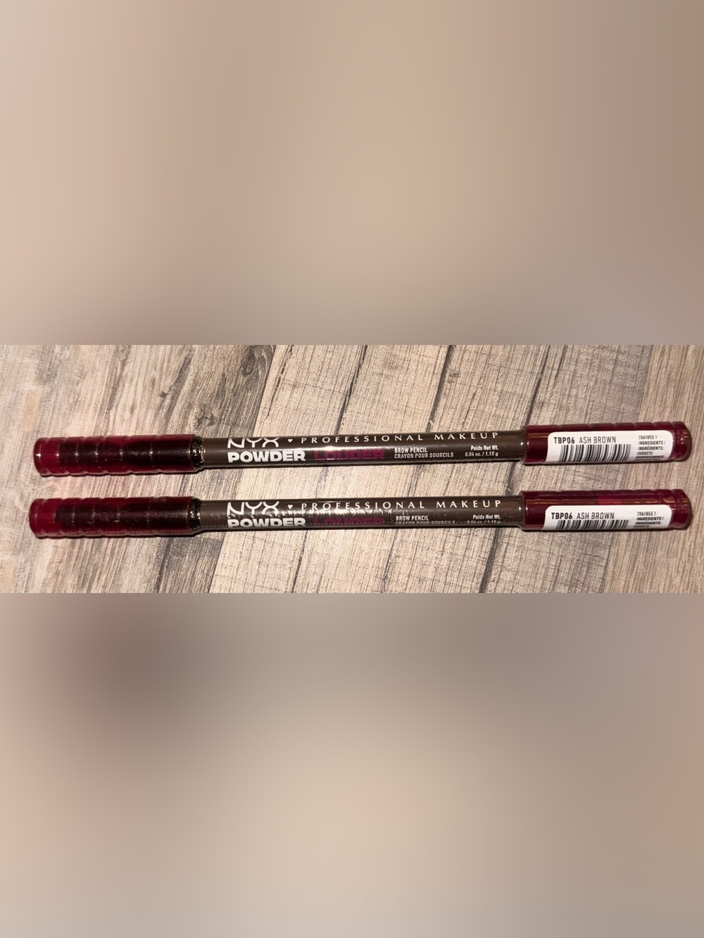 NYX Brow Pencil in Ash brown 2pk